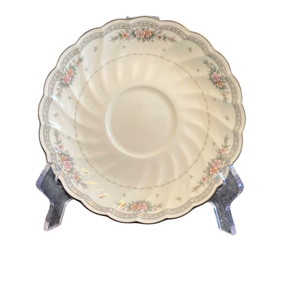 VTG Noritake Knottinghill Saucer Bone China Floral Japan Replacement 4714 NWOT - Picture 2 of 7